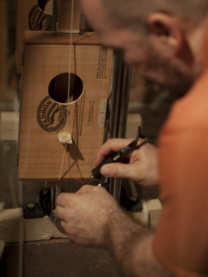 soldering pickups